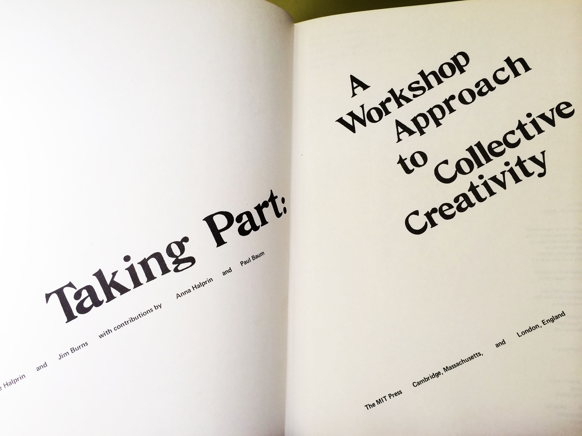 On September 9th, 2014, “TAKING PART A APPROACH TO COLLECTIVE