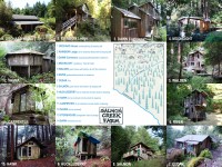 Salmon Creek Farm cabins and map, Dec 2014